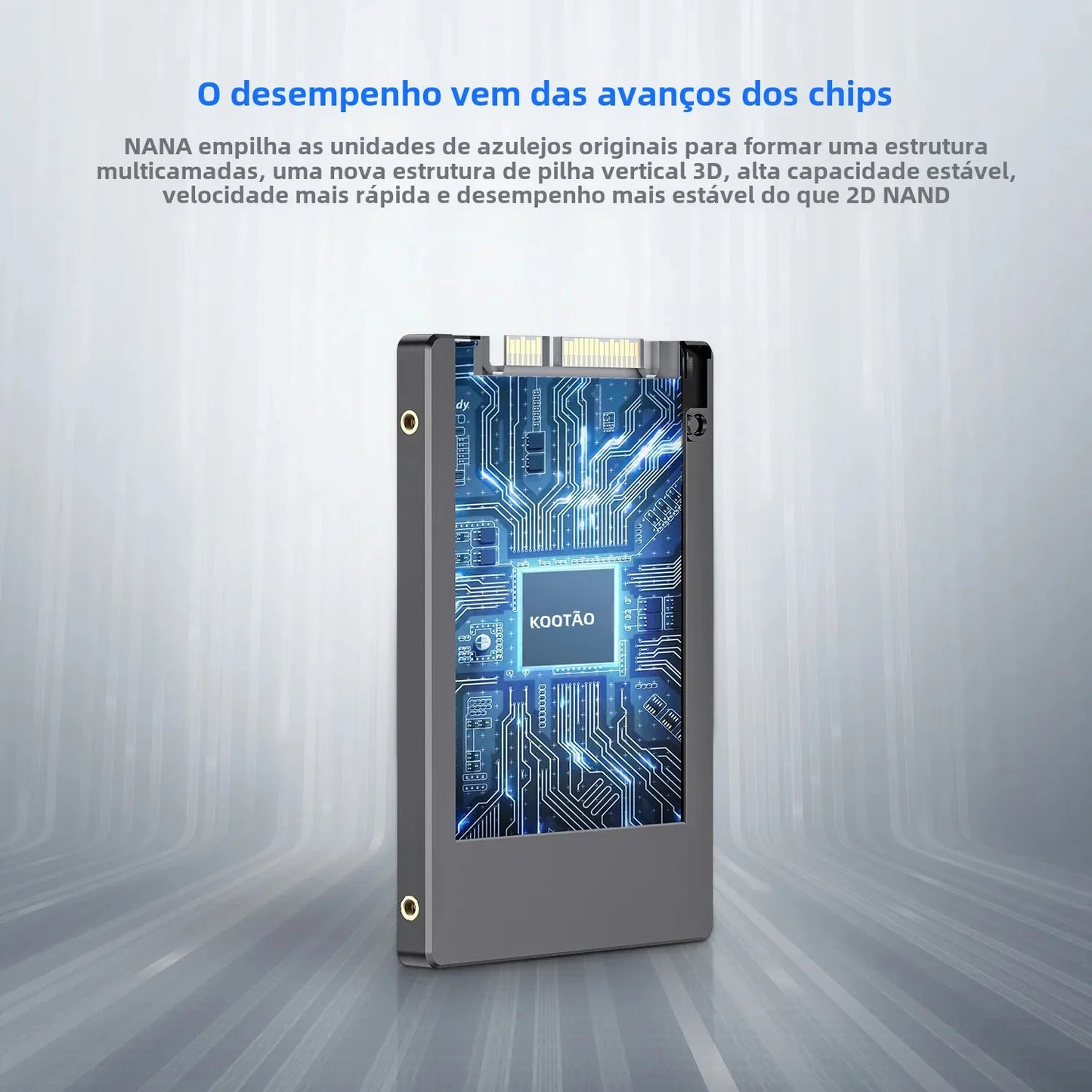 SSD Interno KOOTION 2.5 Polegadas SATA III para PC e Notebook